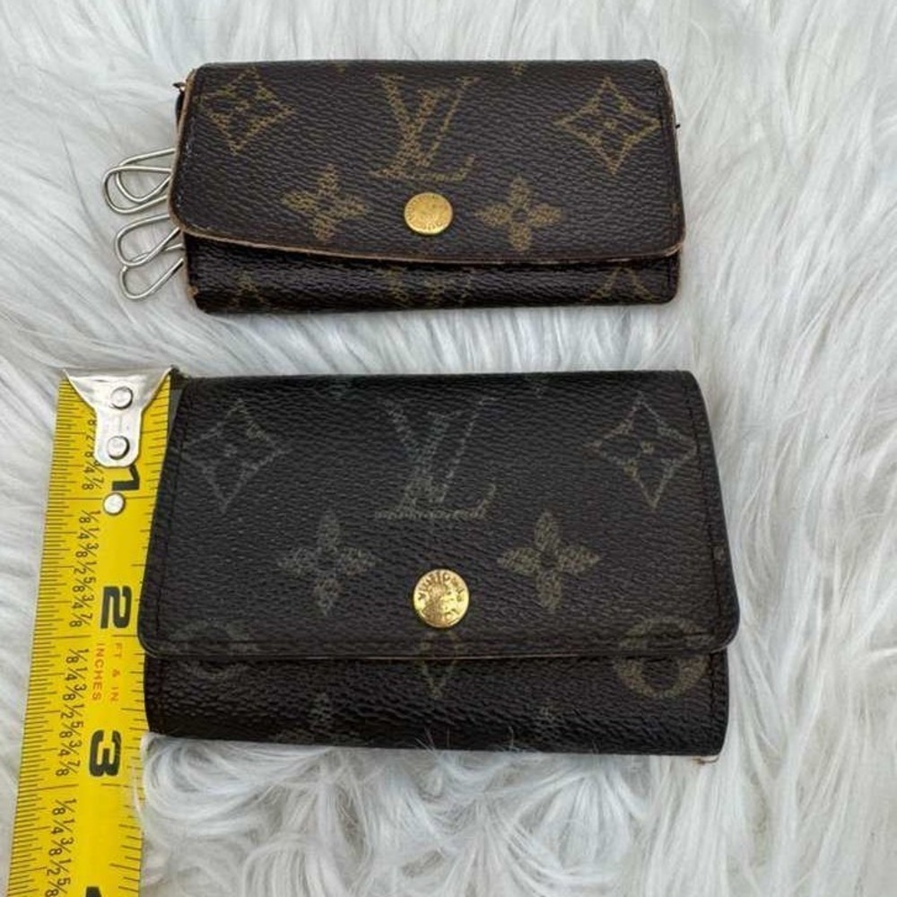 Authentic Louis Vuitton Monogram Wallet &‎ 6 Key Holder Bundle Vintage - Picture 10 of 16